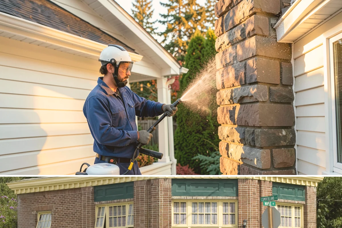 Calcium Deposit Removal in Hamilton, Skagit County, WA - Calcium and efflorescence deposits can be treated year-round, with dry conditions helping confirm complete removal.