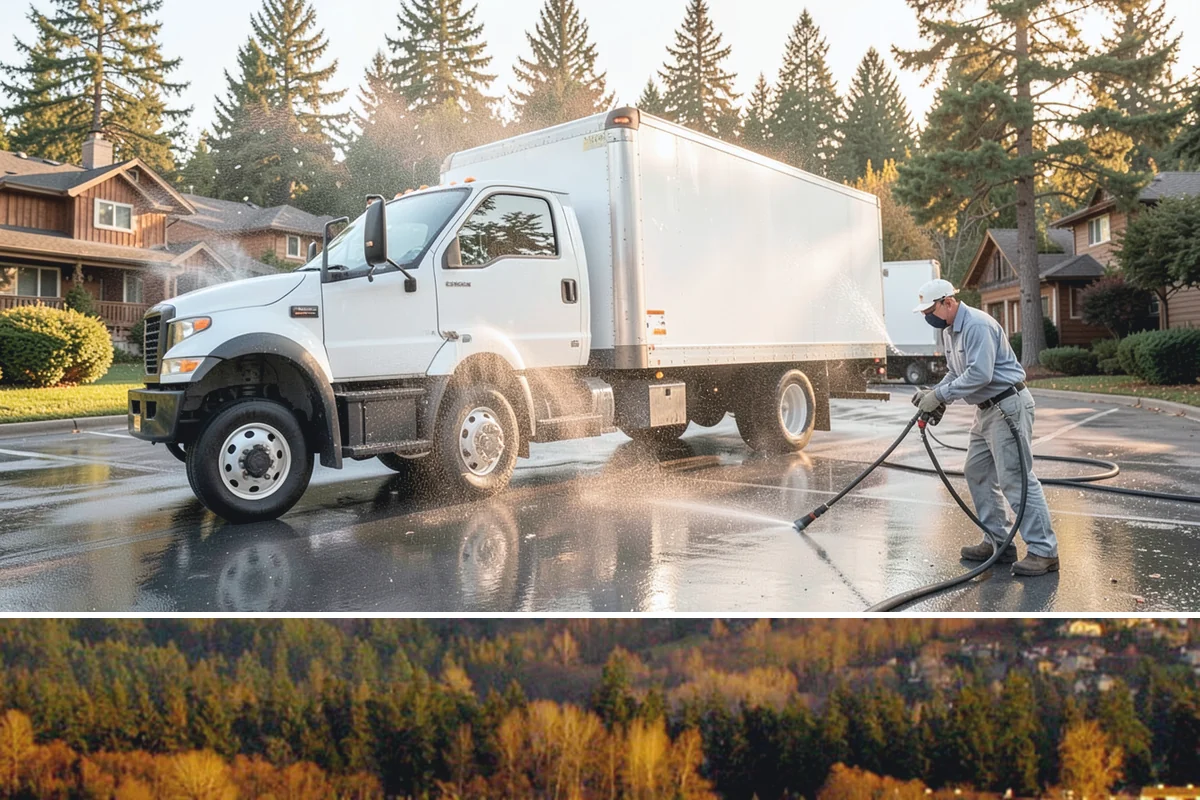 Calcium Deposit Removal in Kenmore, King County, WA - Calcium and efflorescence deposits can be treated year-round, with dry conditions helping confirm complete removal.