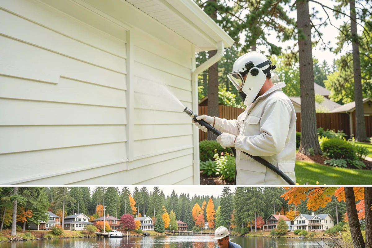 Calcium Deposit Removal in La Conner, Skagit County, WA - Calcium and efflorescence deposits can be treated year-round, with dry conditions helping confirm complete removal.