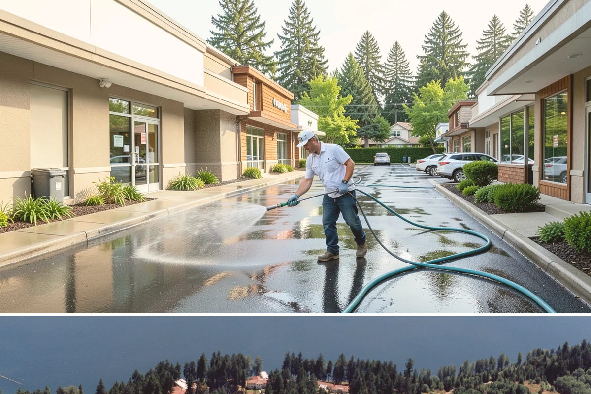 Calcium Deposit Removal in Lakewood, Pierce County, WA - Calcium and efflorescence deposits can be treated year-round, with dry conditions helping confirm complete removal.