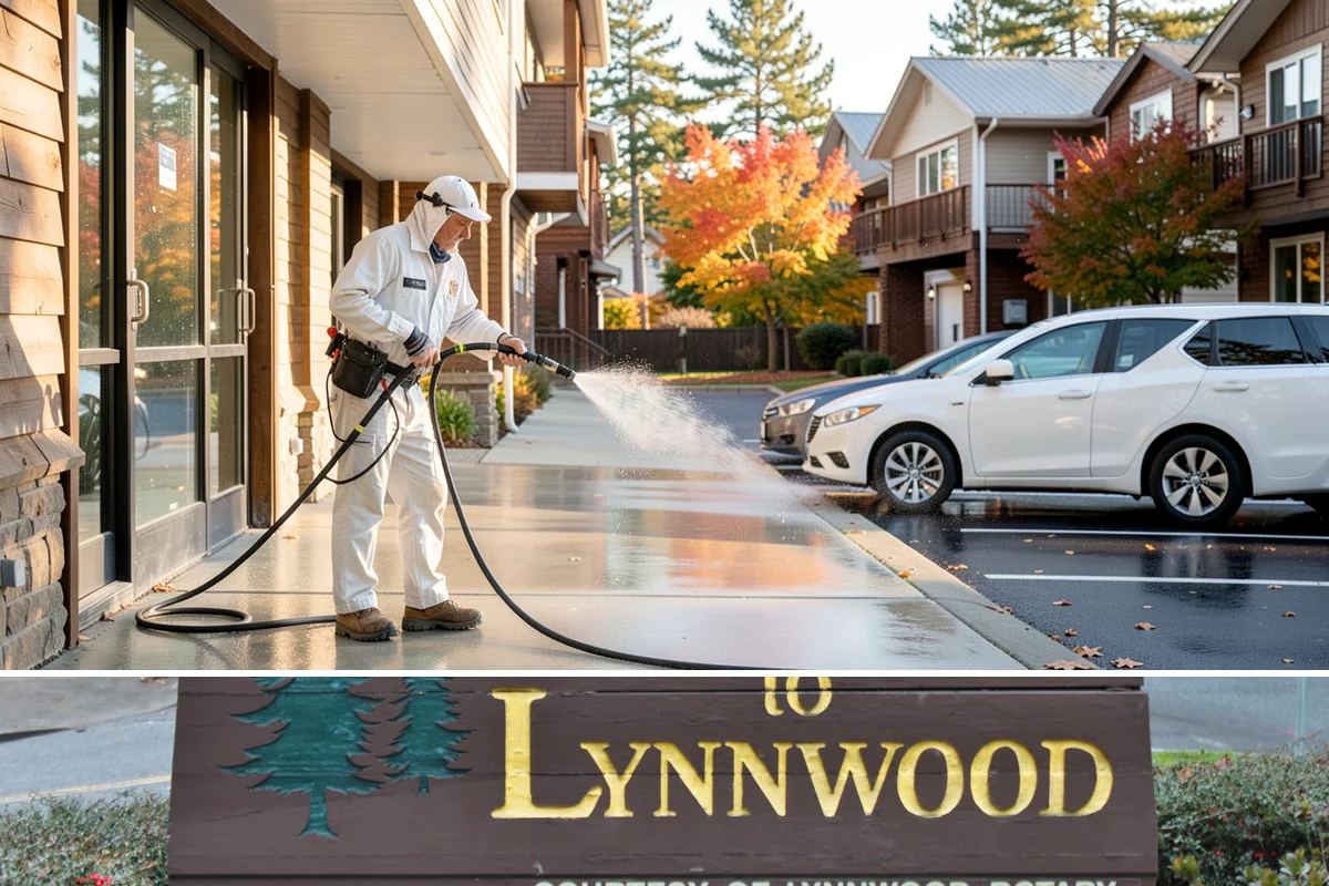 Calcium Deposit Removal in Lynnwood, Snohomish County, WA - Calcium and efflorescence deposits can be treated year-round, with dry conditions helping confirm complete removal.