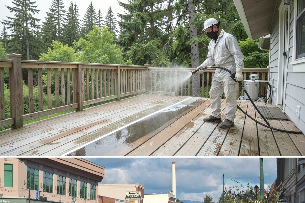 Calcium Deposit Removal in Monroe, Snohomish County, WA - Calcium and efflorescence deposits can be treated year-round, with dry conditions helping confirm complete removal.
