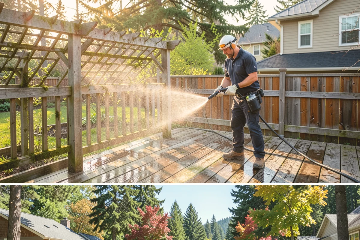 Calcium Deposit Removal in Orting, Pierce County, WA - Calcium and efflorescence deposits can be treated year-round, with dry conditions helping confirm complete removal.
