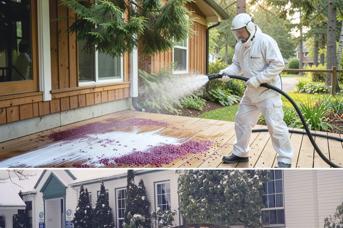 Calcium Deposit Removal in Pacific, King County, WA - Calcium and efflorescence deposits can be treated year-round, with dry conditions helping confirm complete removal.