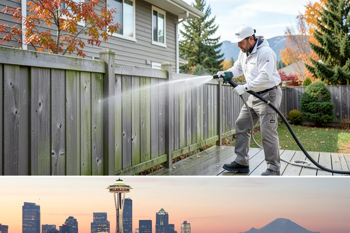 Calcium Deposit Removal in Seattle, King County, WA - Calcium and efflorescence deposits can be treated year-round, with dry conditions helping confirm complete removal.