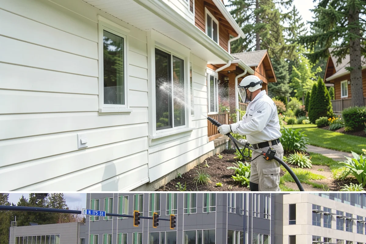 Calcium Deposit Removal in Shoreline, King County, WA - Calcium and efflorescence deposits can be treated year-round, with dry conditions helping confirm complete removal.