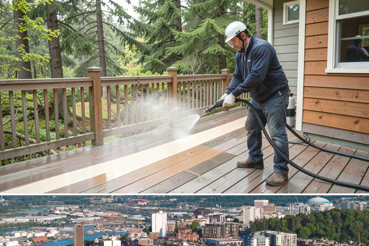 Calcium Deposit Removal in Tacoma, Pierce County, WA - Calcium and efflorescence deposits can be treated year-round, with dry conditions helping confirm complete removal.