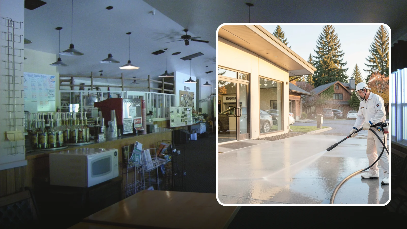 Car Dealership Cleaning in Black Diamond, King County, WA - Large-lot exterior cleaning for auto dealerships that brightens showroom facades, display lots, and service drives so inventory...