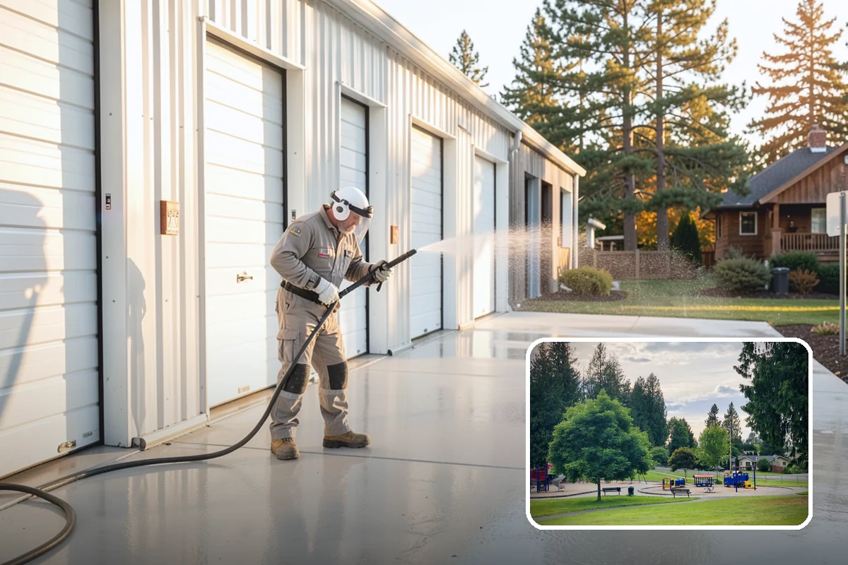 Car Dealership Cleaning in Bonney Lake, Pierce County, WA - Makes inventory pop against a clean, bright display lot