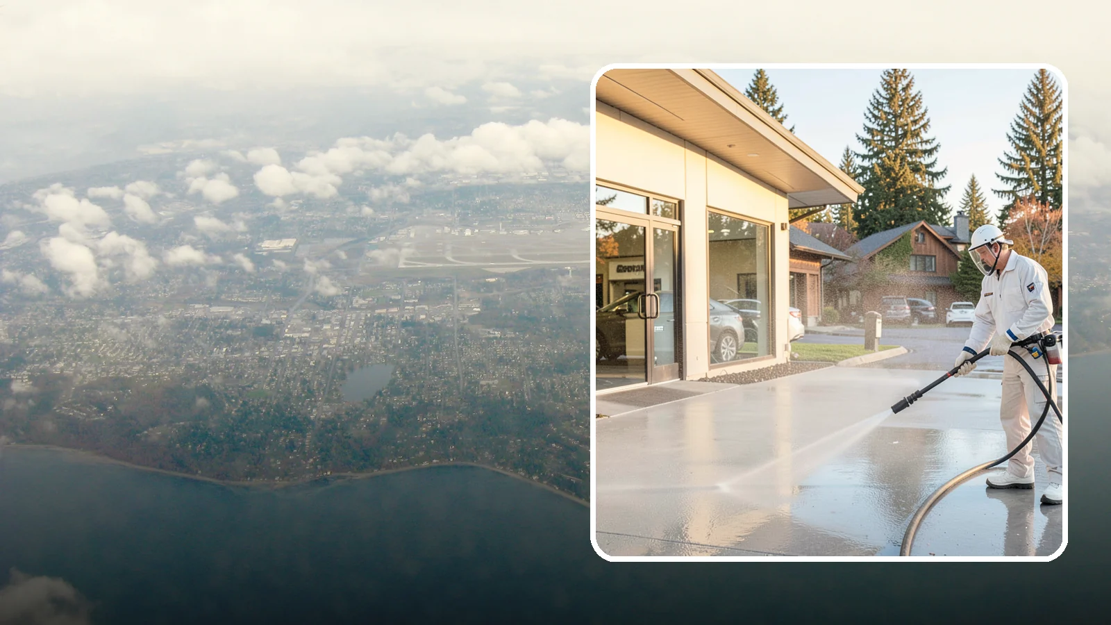 Car Dealership Cleaning in Burien, King County, WA - Large-lot exterior cleaning for auto dealerships that brightens showroom facades, display lots, and service drives so inventory...