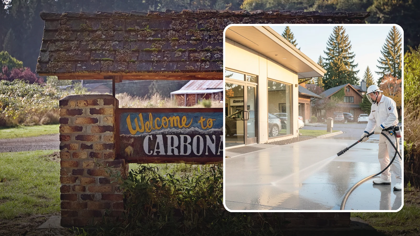 Car Dealership Cleaning in Carbonado, Pierce County, WA - Large-lot exterior cleaning for auto dealerships that brightens showroom facades, display lots, and service drives so inventory...