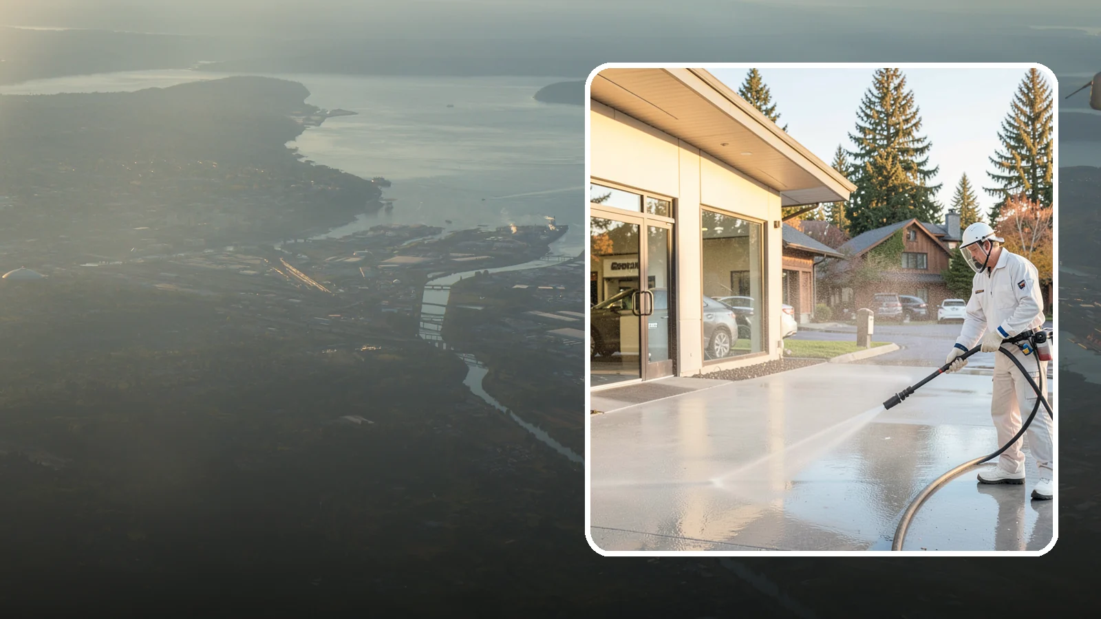 Car Dealership Cleaning in Fife, Pierce County, WA - Large-lot exterior cleaning for auto dealerships that brightens showroom facades, display lots, and service drives so inventory...