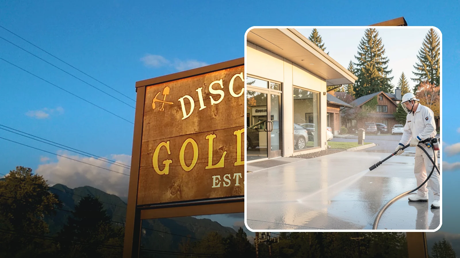 Car Dealership Cleaning in Gold Bar, Snohomish County, WA - Large-lot exterior cleaning for auto dealerships that brightens showroom facades, display lots, and service drives so inventory...