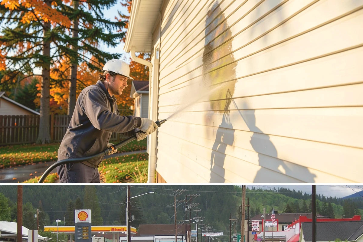 Car Dealership Cleaning in Granite Falls, Snohomish County, WA - Monthly or quarterly lot cleaning works best, with heavier facade and glass washing in the drier spring and summer months.