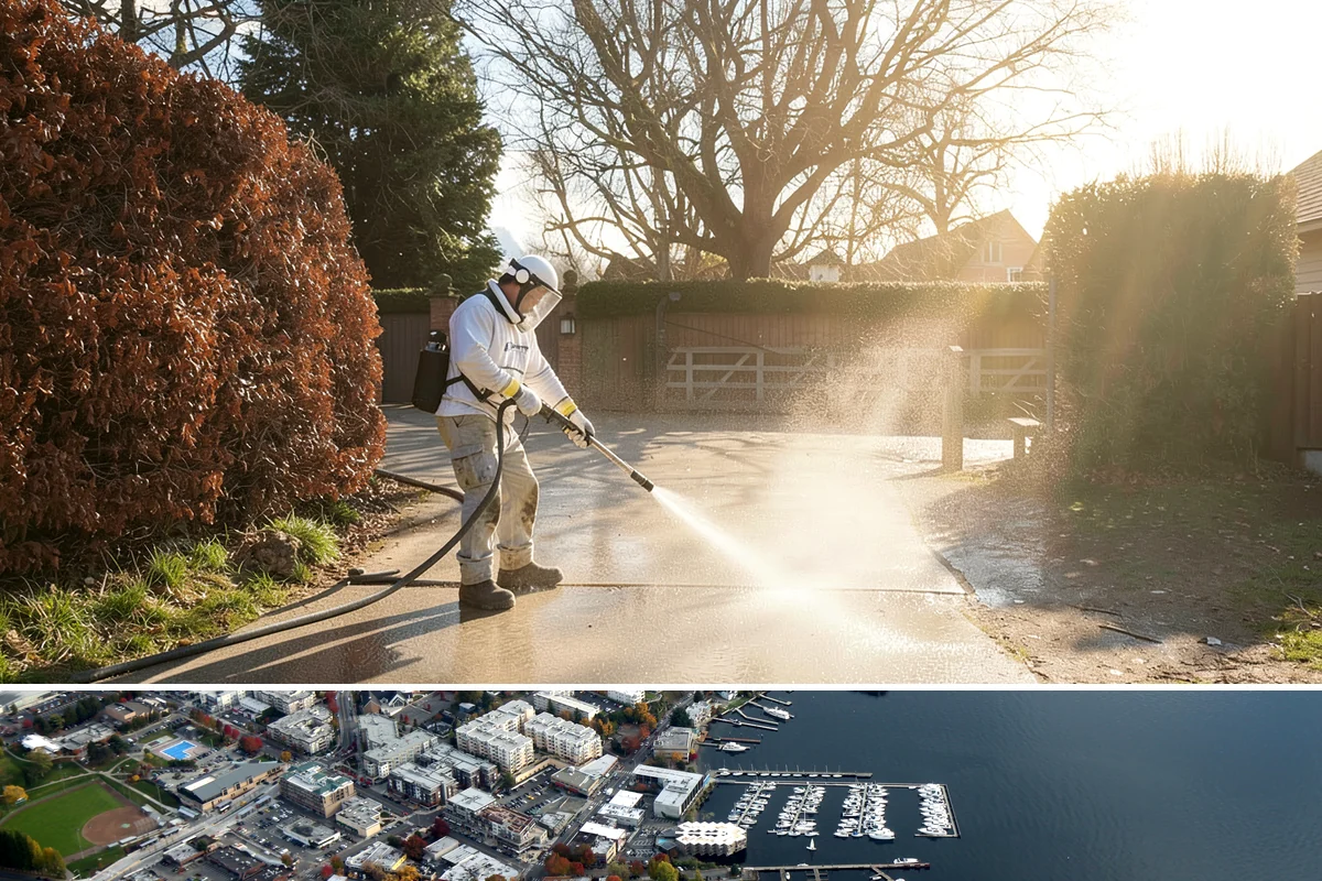 Car Dealership Cleaning in Kirkland, King County, WA - Monthly or quarterly lot cleaning works best, with heavier facade and glass washing in the drier spring and summer months.