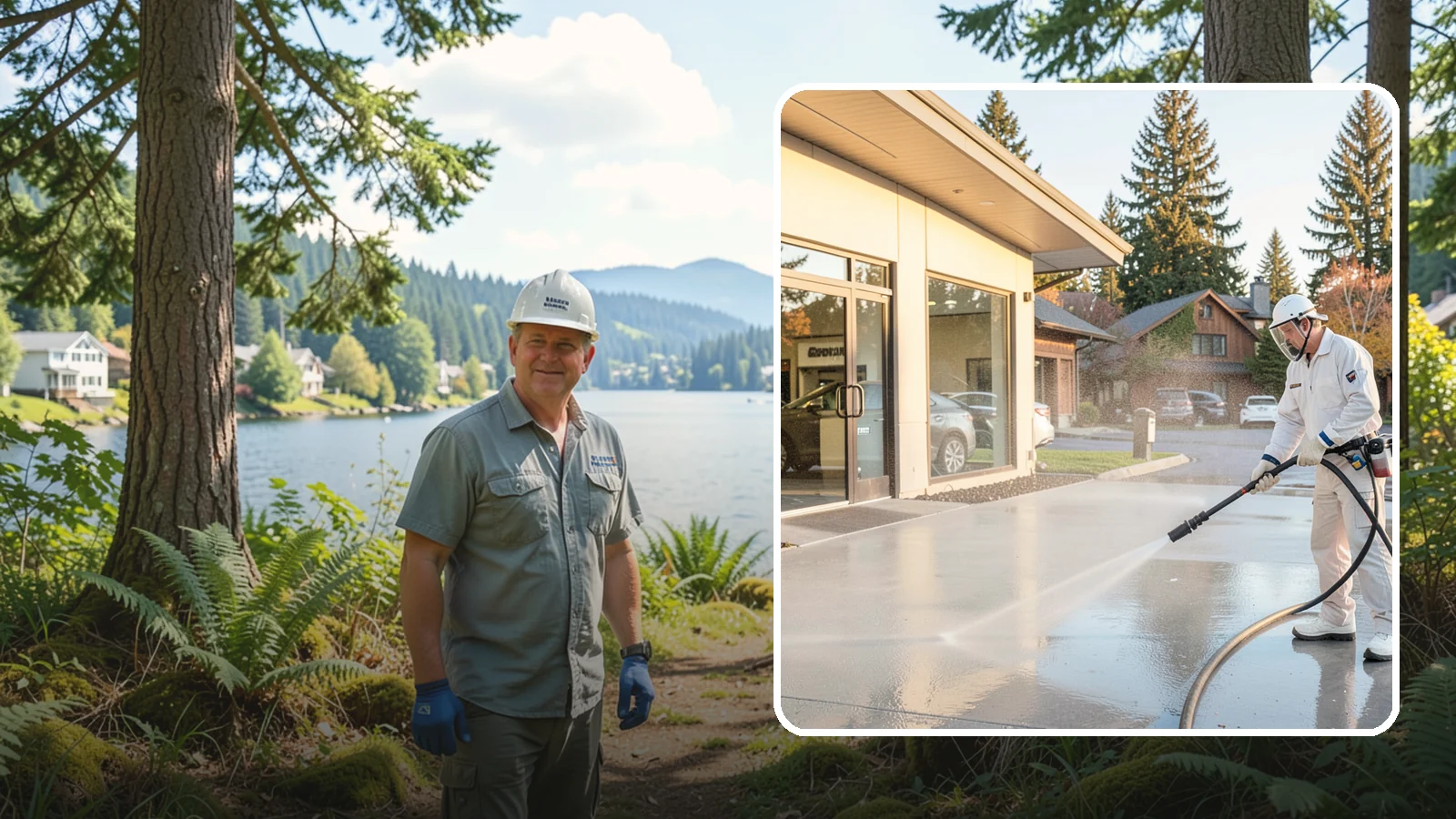 Car Dealership Cleaning in Milton, King County, WA - Large-lot exterior cleaning for auto dealerships that brightens showroom facades, display lots, and service drives so inventory...