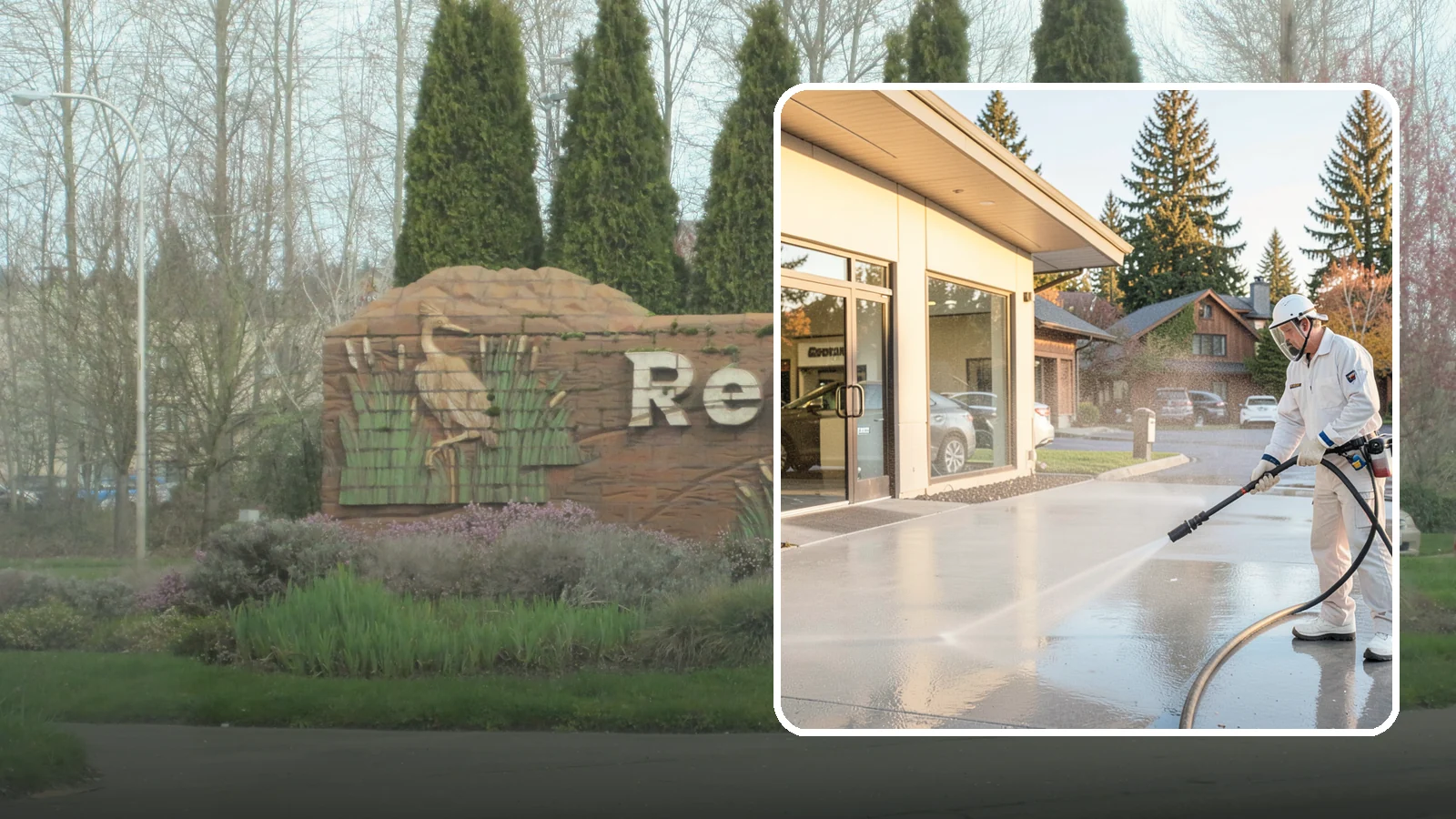Car Dealership Cleaning in Renton, King County, WA - Large-lot exterior cleaning for auto dealerships that brightens showroom facades, display lots, and service drives so inventory...