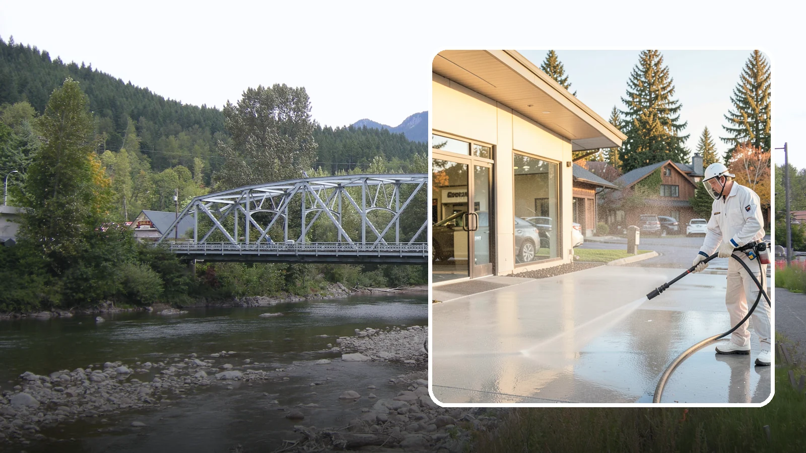 Car Dealership Cleaning in Skykomish, King County, WA - Large-lot exterior cleaning for auto dealerships that brightens showroom facades, display lots, and service drives so inventory...