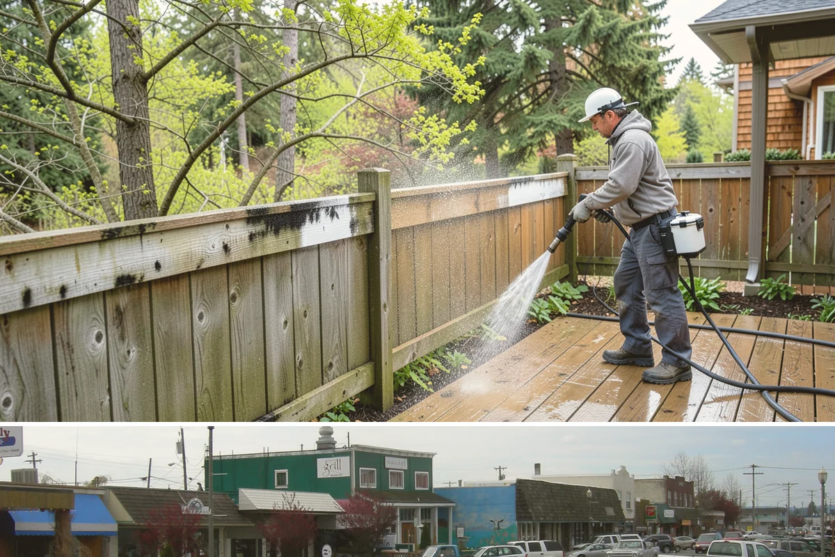Car Dealership Cleaning in Stanwood, Snohomish County, WA - Monthly or quarterly lot cleaning works best, with heavier facade and glass washing in the drier spring and summer months.