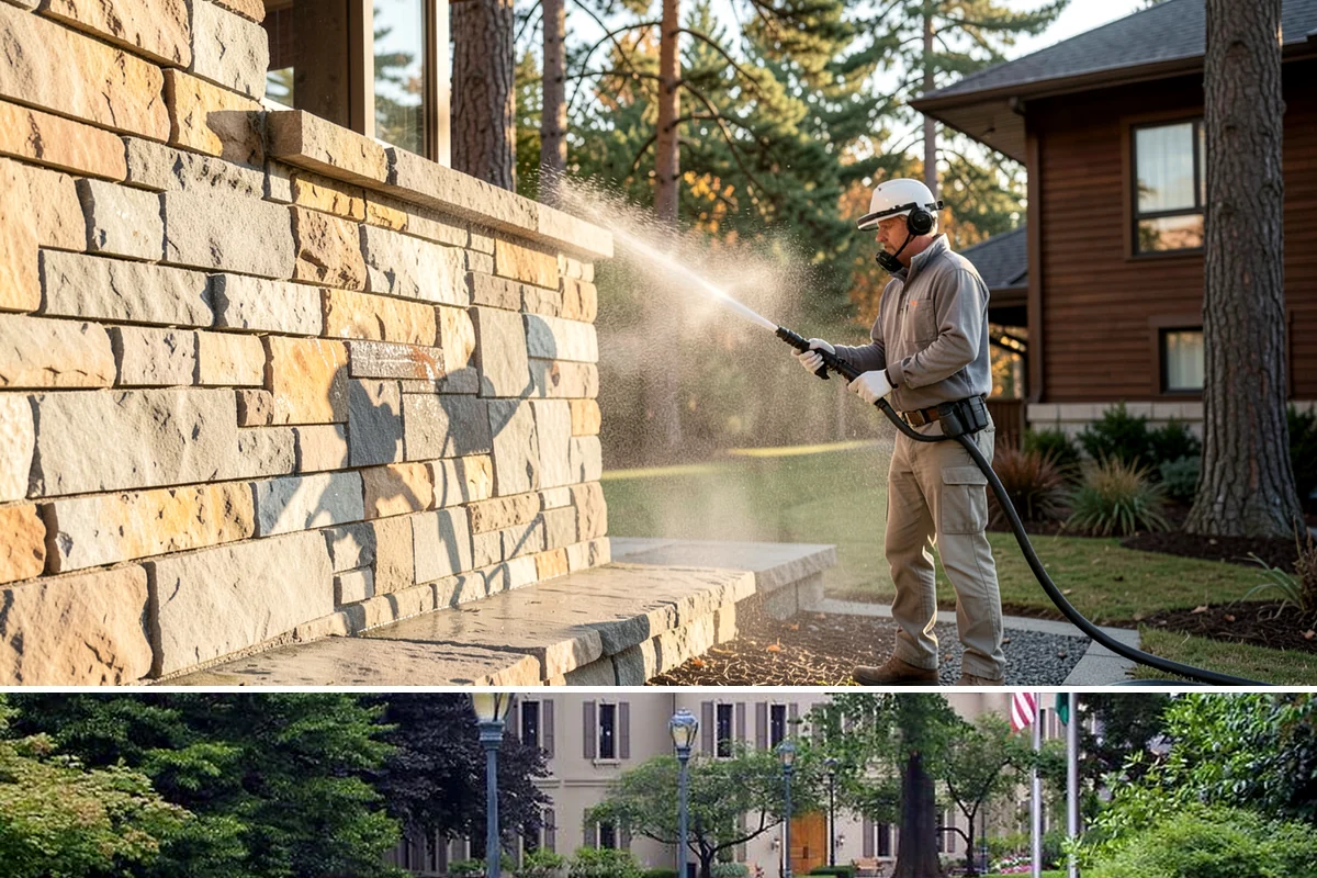 Car Dealership Cleaning in Woodinville, King County, WA - Monthly or quarterly lot cleaning works best, with heavier facade and glass washing in the drier spring and summer months.