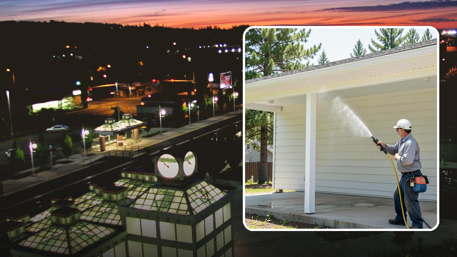 Carport Cleaning in Auburn, King County, WA - We wash carport posts, roofing, and slab so the open structure stops trapping moss, mud, and dripping tree sap.