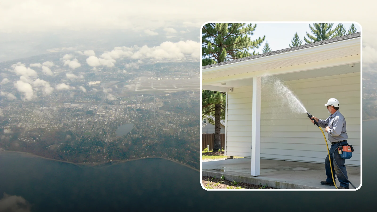Carport Cleaning in Burien, King County, WA - We wash carport posts, roofing, and slab so the open structure stops trapping moss, mud, and dripping tree sap.