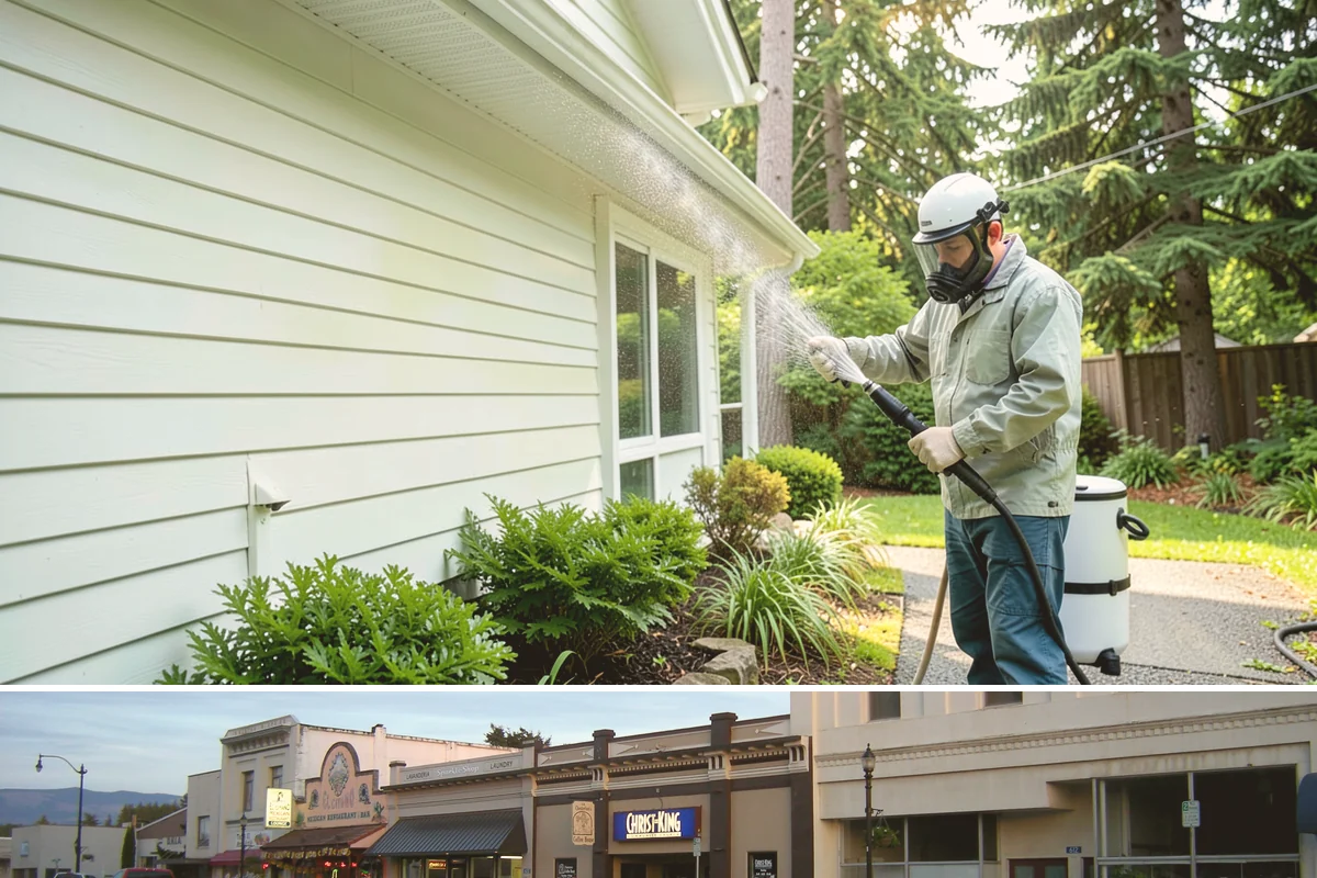 Carport Cleaning in Burlington, Skagit County, WA - Plan carport cleaning for the drier summer months when the framing can fully dry and moss treatment lasts longest.