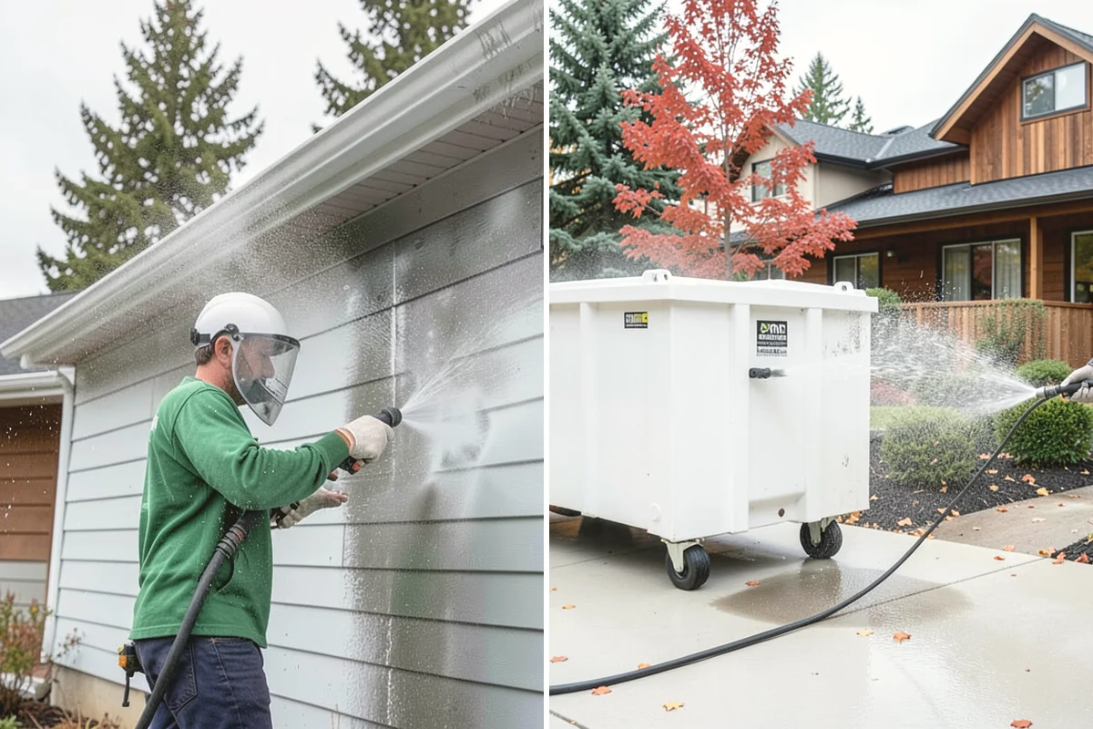 Carport Cleaning in Carbonado, Pierce County, WA - Blow out accumulated leaves and needles from roof and corners