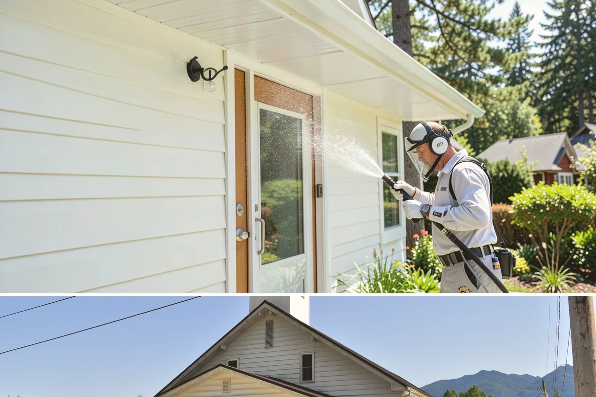 Carport Cleaning in Concrete, Skagit County, WA - Plan carport cleaning for the drier summer months when the framing can fully dry and moss treatment lasts longest.