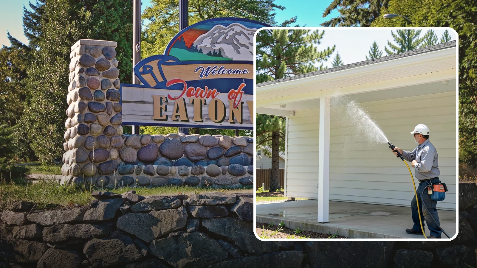 Carport Cleaning in Eatonville, Pierce County, WA - We wash carport posts, roofing, and slab so the open structure stops trapping moss, mud, and dripping tree sap.