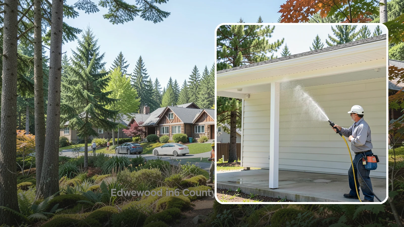 Carport Cleaning in Edgewood, Pierce County, WA - We wash carport posts, roofing, and slab so the open structure stops trapping moss, mud, and dripping tree sap.
