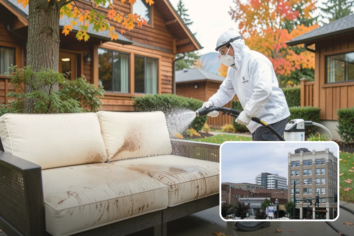 Carport Cleaning in Everett, Snohomish County, WA - Clears moss and algae from posts and overhead framing