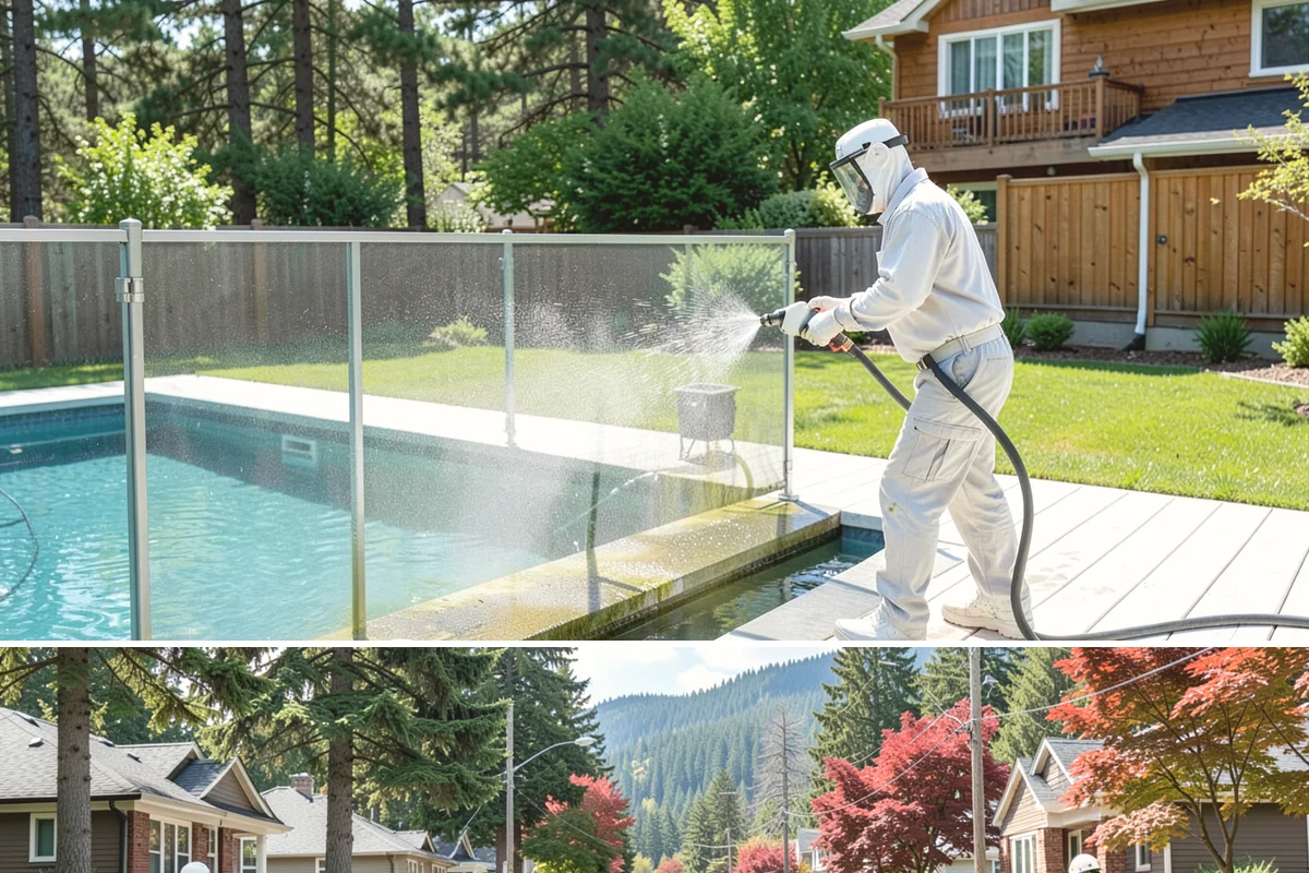 Carport Cleaning in Hunts Point, King County, WA - Plan carport cleaning for the drier summer months when the framing can fully dry and moss treatment lasts longest.