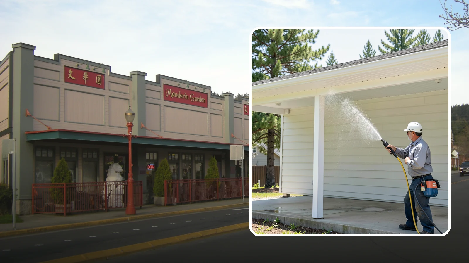 Carport Cleaning in Issaquah, King County, WA - We wash carport posts, roofing, and slab so the open structure stops trapping moss, mud, and dripping tree sap.
