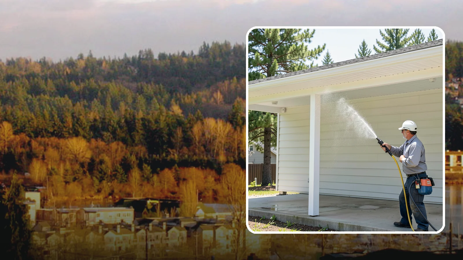 Carport Cleaning in Kenmore, King County, WA - We wash carport posts, roofing, and slab so the open structure stops trapping moss, mud, and dripping tree sap.