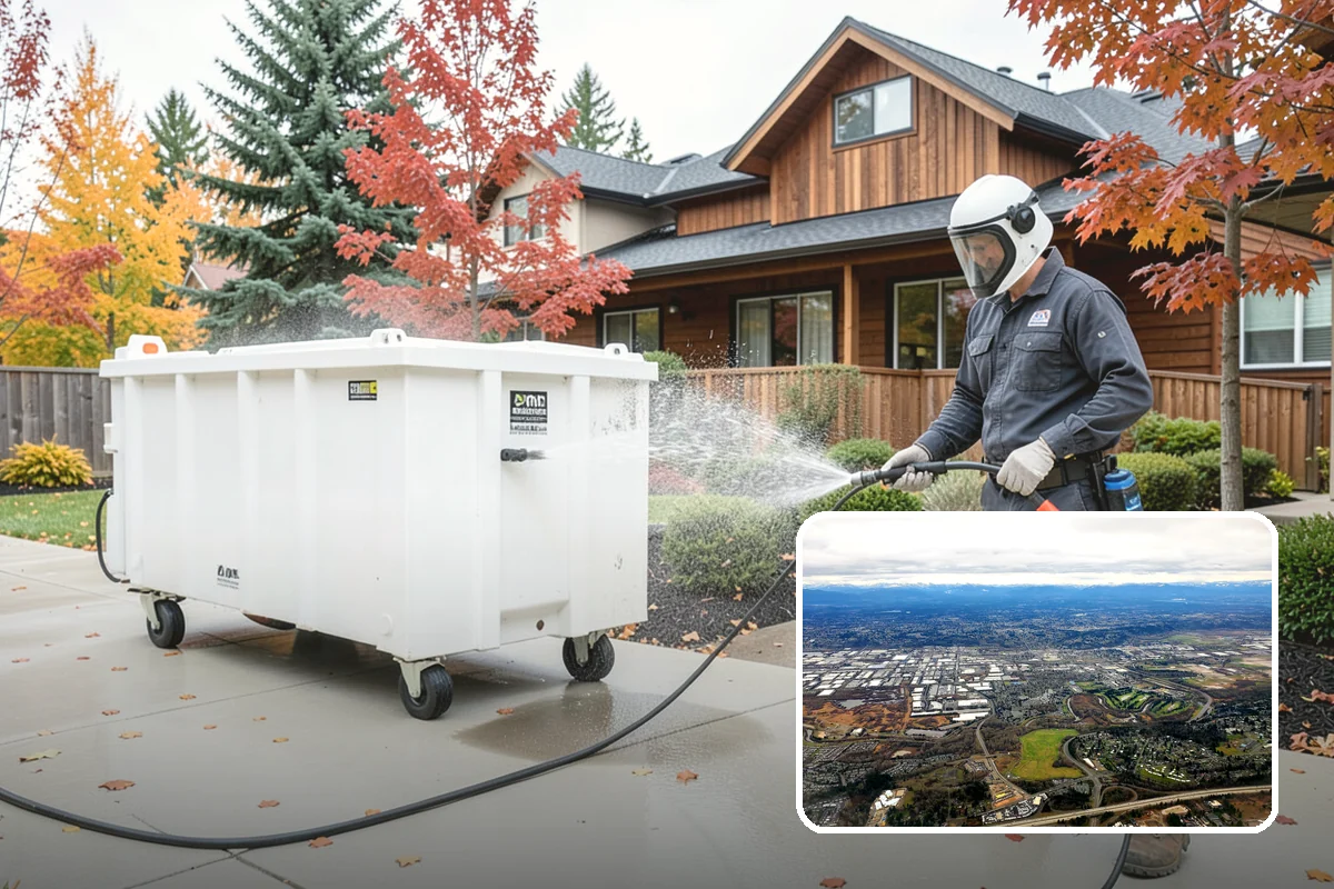 Carport Cleaning in Kent, King County, WA - Clears moss and algae from posts and overhead framing