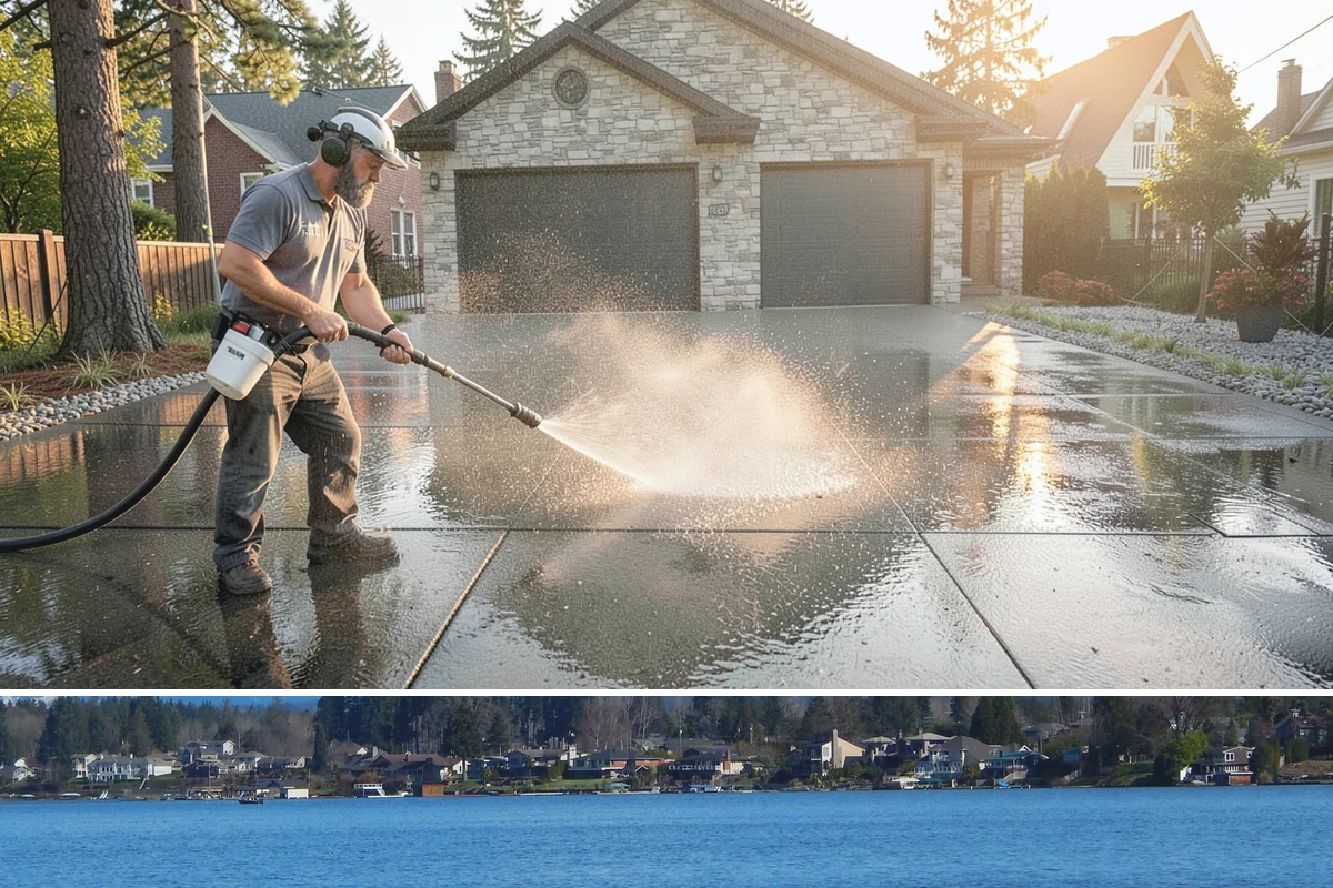 Carport Cleaning in Lake Stevens, Snohomish County, WA - Plan carport cleaning for the drier summer months when the framing can fully dry and moss treatment lasts longest.