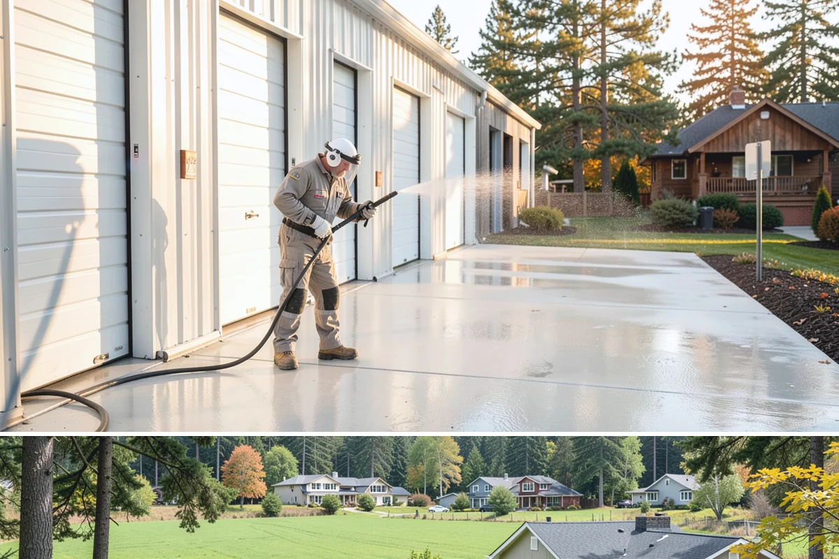 Carport Cleaning in Lyman, Skagit County, WA - Plan carport cleaning for the drier summer months when the framing can fully dry and moss treatment lasts longest.
