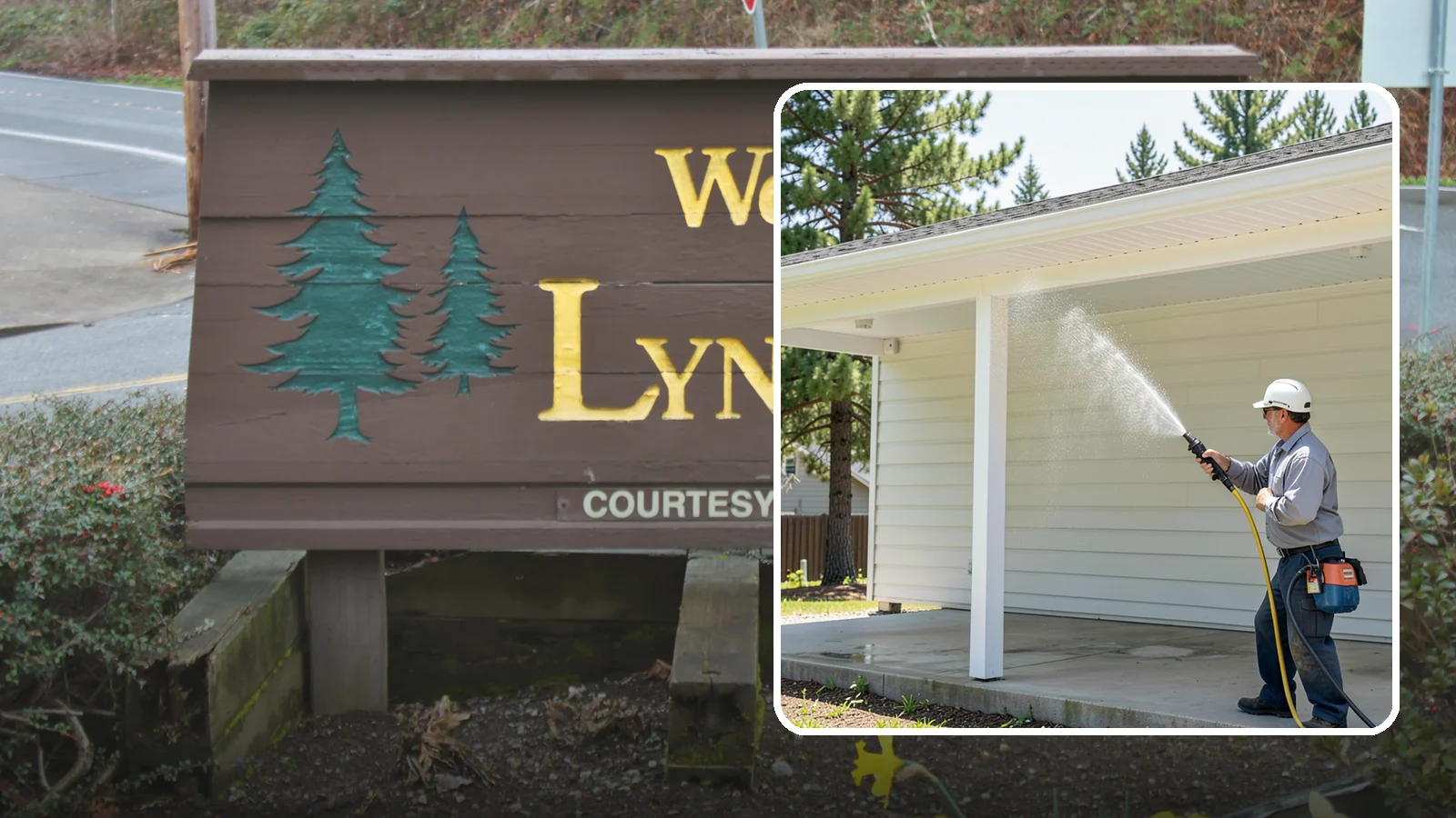 Carport Cleaning in Lynnwood, Snohomish County, WA - We wash carport posts, roofing, and slab so the open structure stops trapping moss, mud, and dripping tree sap.