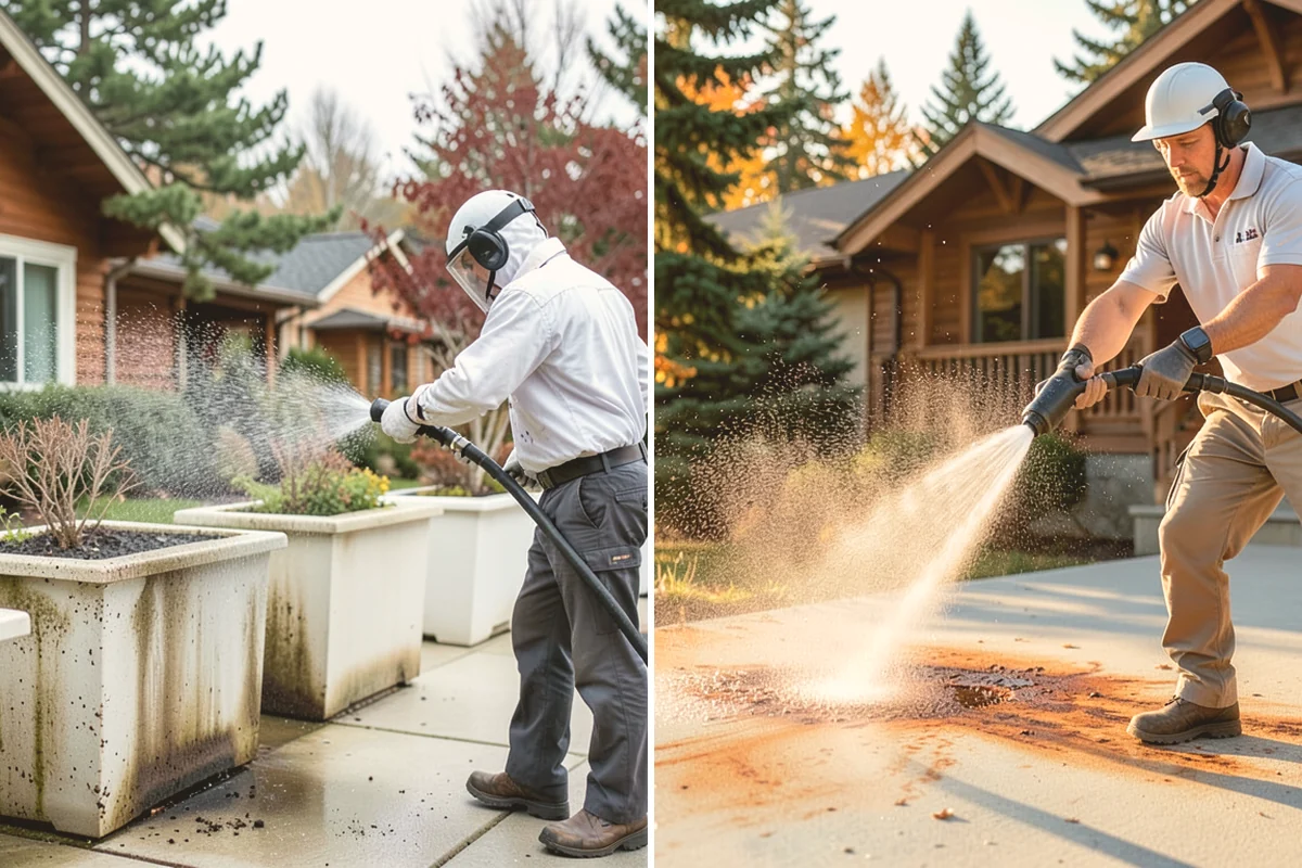 Carport Cleaning in Lynnwood, Snohomish County, WA - Blow out accumulated leaves and needles from roof and corners
