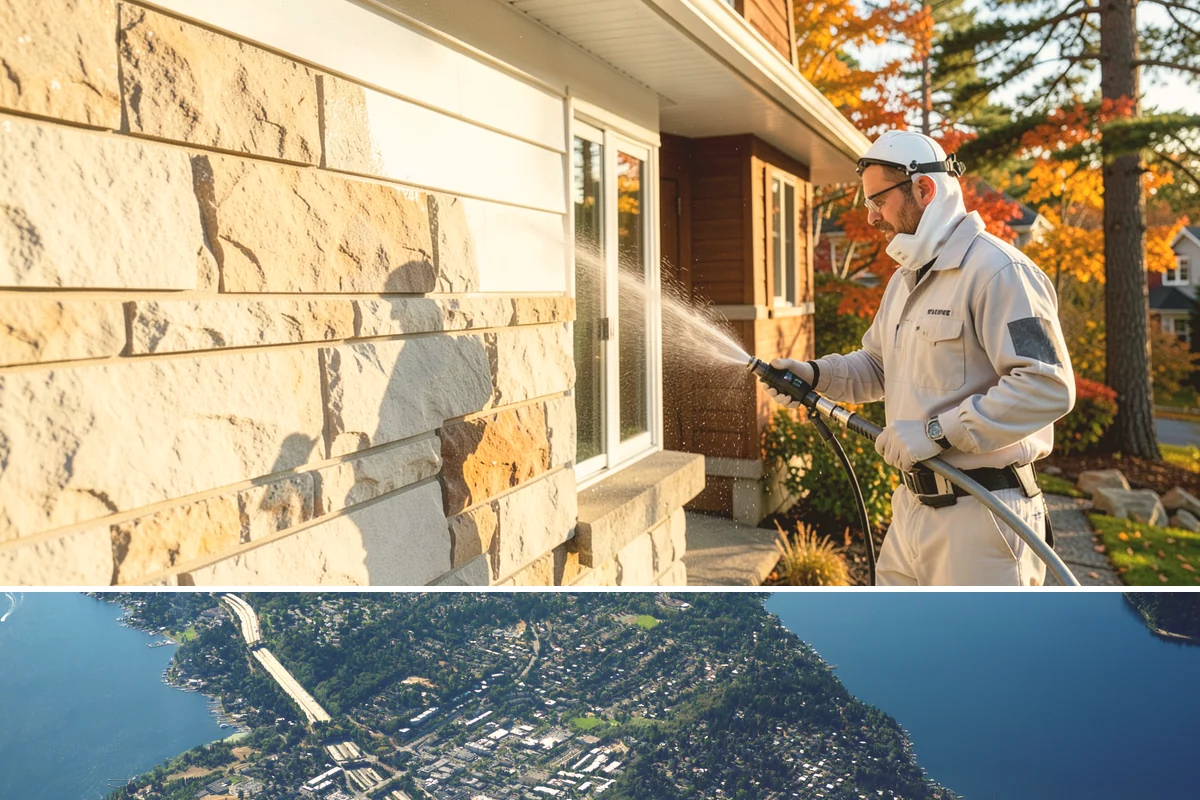 Carport Cleaning in Mercer Island, King County, WA - Plan carport cleaning for the drier summer months when the framing can fully dry and moss treatment lasts longest.