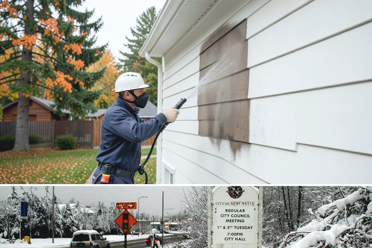 Carport Cleaning in Newcastle, King County, WA - Plan carport cleaning for the drier summer months when the framing can fully dry and moss treatment lasts longest.