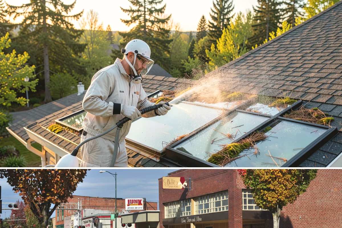 Carport Cleaning in Puyallup, Pierce County, WA - Plan carport cleaning for the drier summer months when the framing can fully dry and moss treatment lasts longest.
