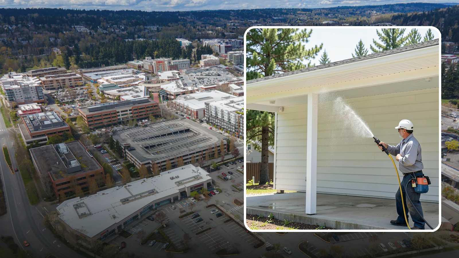 Carport Cleaning in Redmond, King County, WA - We wash carport posts, roofing, and slab so the open structure stops trapping moss, mud, and dripping tree sap.
