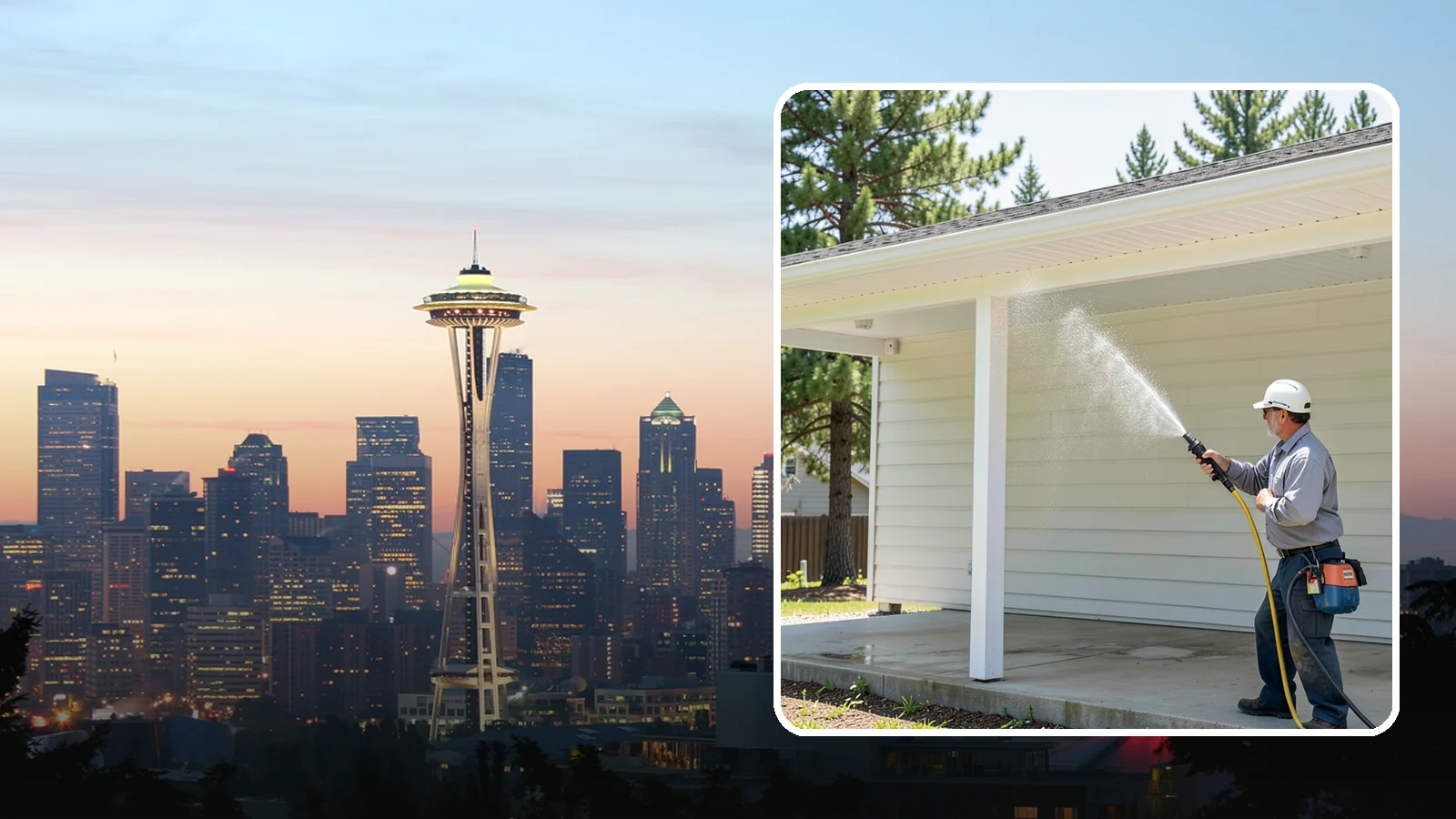Carport Cleaning in Seattle, King County, WA - We wash carport posts, roofing, and slab so the open structure stops trapping moss, mud, and dripping tree sap.