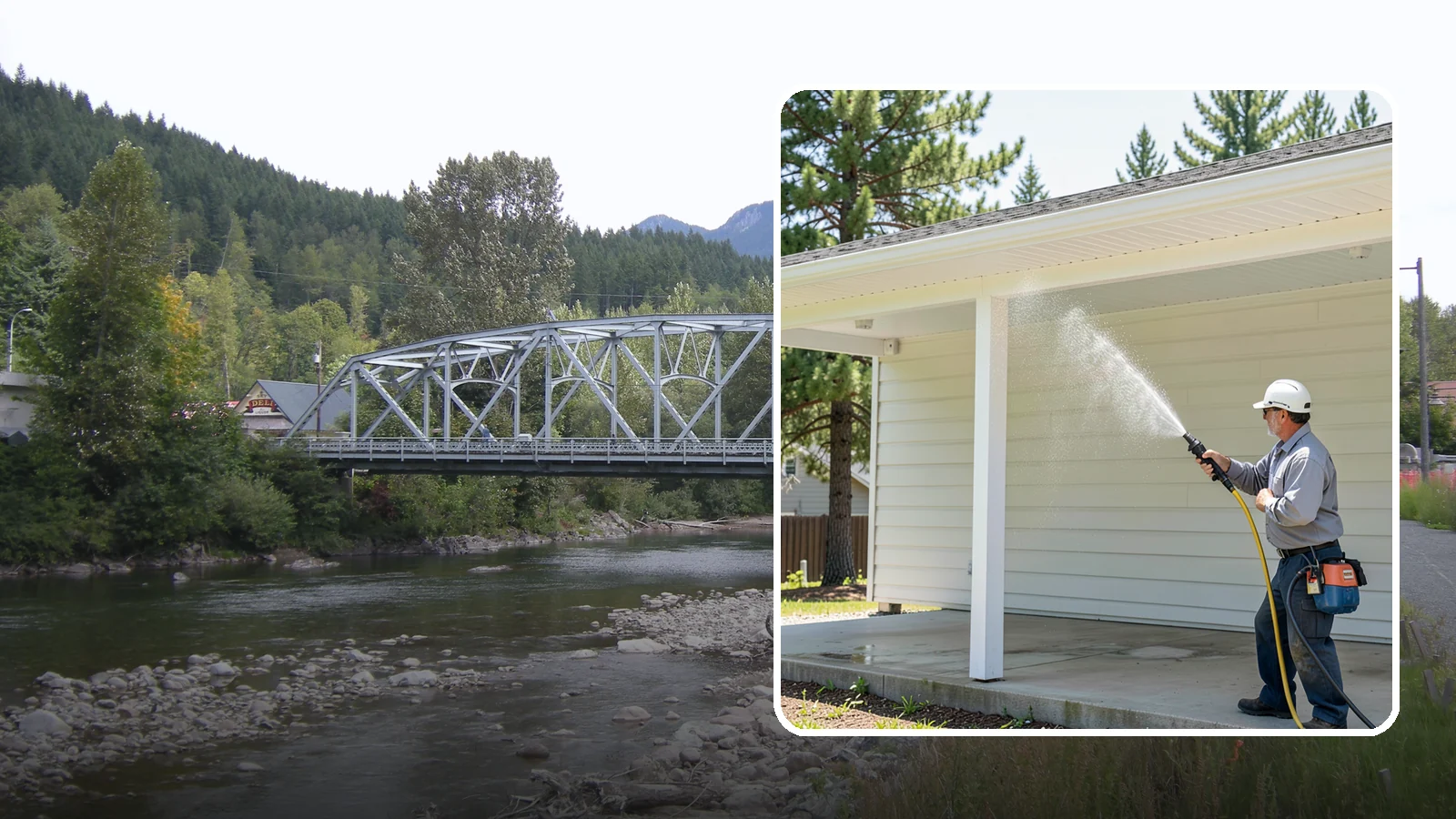 Carport Cleaning in Skykomish, King County, WA - We wash carport posts, roofing, and slab so the open structure stops trapping moss, mud, and dripping tree sap.