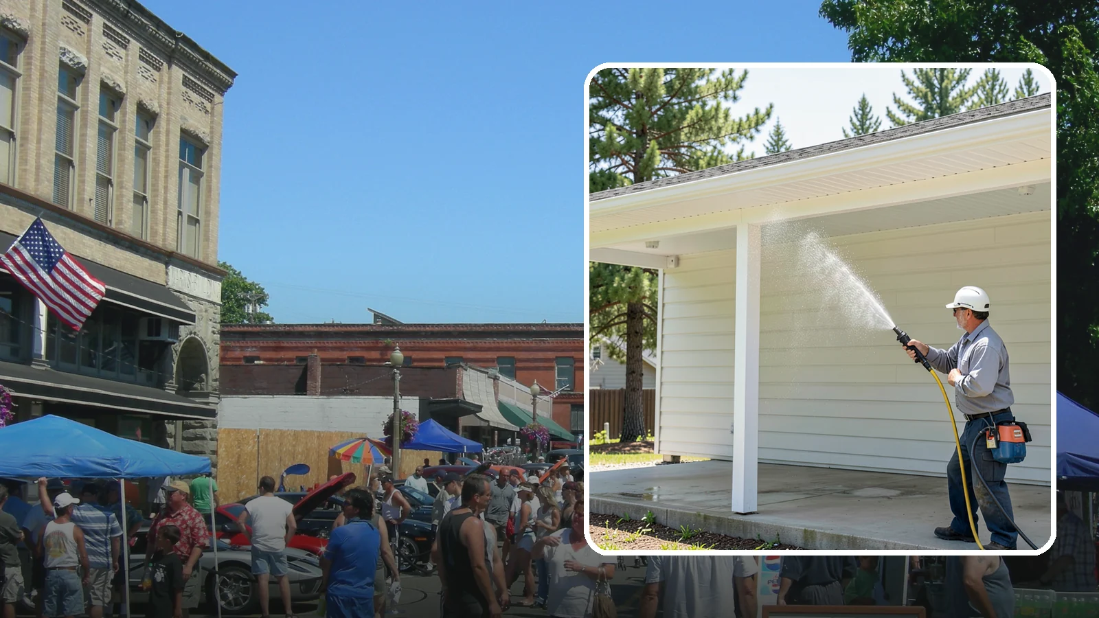 Carport Cleaning in Snohomish, Snohomish County, WA - We wash carport posts, roofing, and slab so the open structure stops trapping moss, mud, and dripping tree sap.