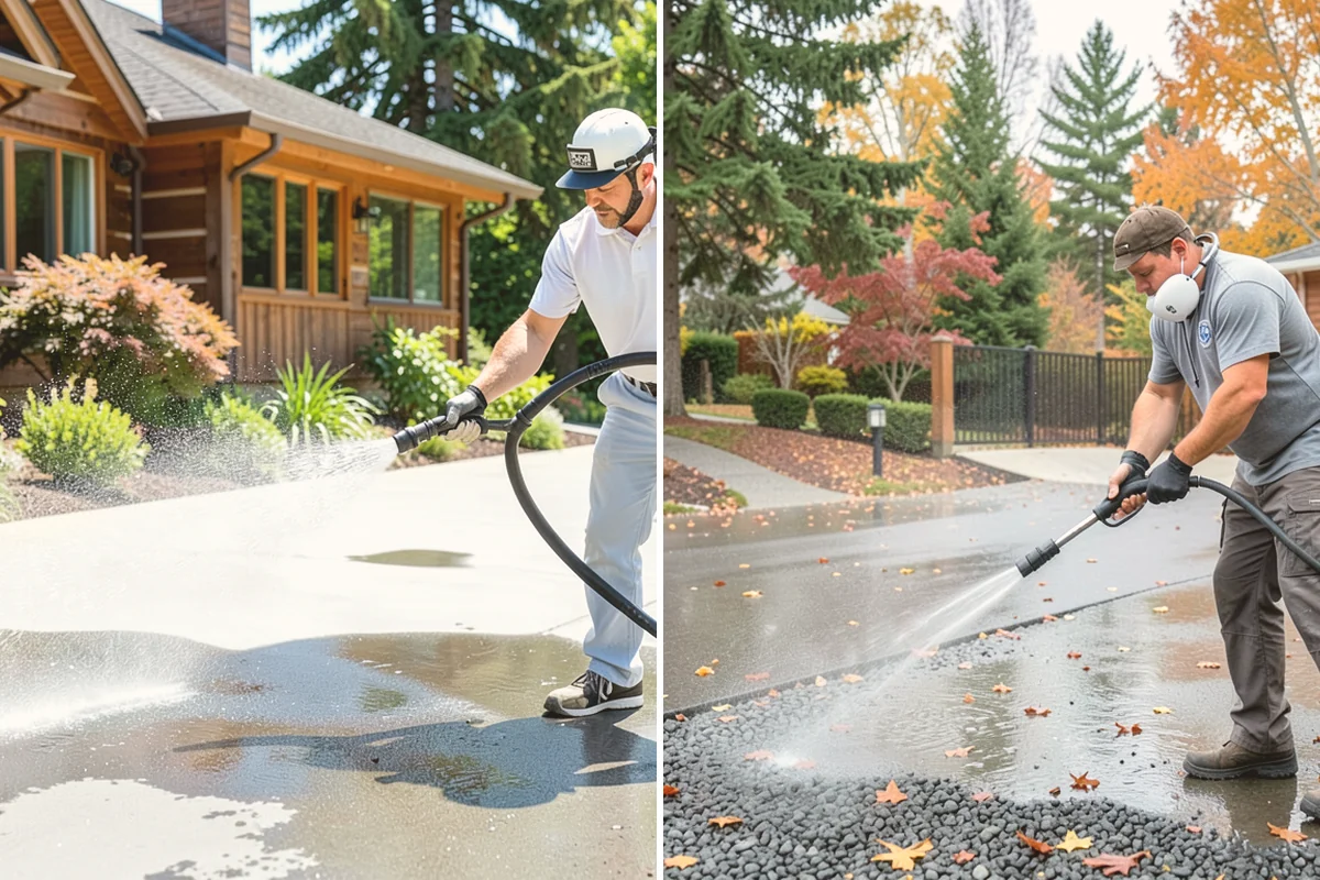 Carport Cleaning in Snohomish, Snohomish County, WA - Blow out accumulated leaves and needles from roof and corners