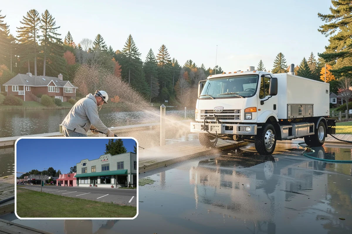 Carport Cleaning in Snoqualmie, King County, WA - Clears moss and algae from posts and overhead framing