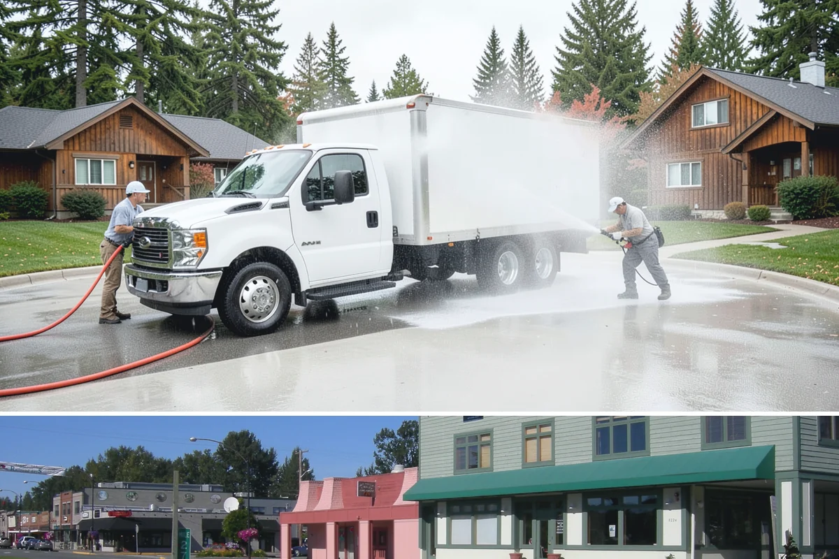 Carport Cleaning in Snoqualmie, King County, WA - Plan carport cleaning for the drier summer months when the framing can fully dry and moss treatment lasts longest.